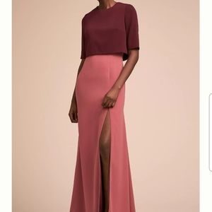 Bhldn color block maxi dress